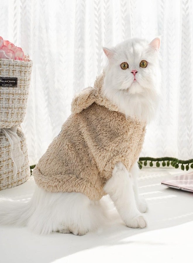 Selena Cat Bunny Ears Costume Cute Dog Kitten Hoodies Sweater Rabbit Ears Puppy Pet Apparel (Small,Beige) - Image 3